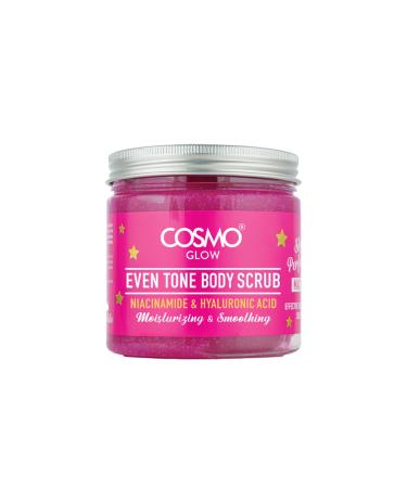 Cosmo Glow Skin Care Skin Perfector Even Tone Body Scrub 475ml/16.0fl.oz, Niacinamide, Hyaluronic Acid, Moisturizing, Smoothing, Face & Body, Scrubber, Body Care, For Men & Women, All Skins Types
