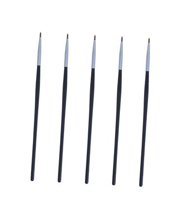 FRCOLOR 10 Pcs Fine Eyeliner Brush Gel Liner Eyeliner Lip Gloss Lip Mask Brush Smudge Stick Fine Point 18x0.4cmx2pcs Blackx2pcs