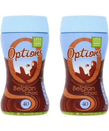 Options Belgian Hot Chocolate Jar 220g - 2 Pack | Instant Hot Chocolate Drink. - Buy Online on GoSupps.com