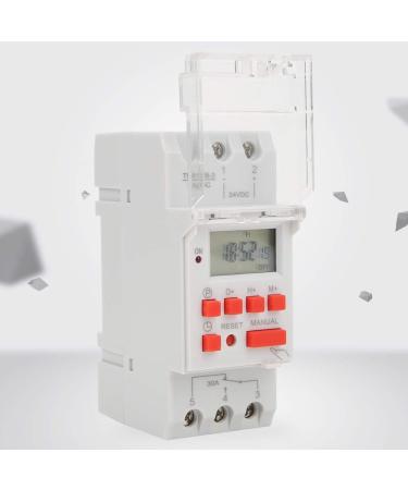 Buy LCD Timer Switch - 30A Programmable Relay DC 24V Weekly/12-24H Control for International Shipping - Buy Online on GoSupps.com