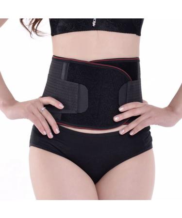 Buy Black XXL Heating Support Belt for Men & Women | Lumbar Waist Support & Comfort - Ideal for Lower Back Pain Relief - Buy Online on GoSupps.com