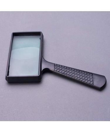 10x Rectangle Handheld Magnifier 10x Hd Glass 95 * 50mm Large Lens for Elderly Students Reading Small Prints Map Study Made in China - Buy Online on GoSupps.com