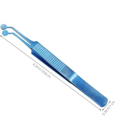 HONMEET Eyelid Tweezers Metal Meibomian Expressor Eyelid Forceps Eyelid Tweezer for Women Meibomian Gland Tweezers Women Beauty Tool Women Eyelid Tweezer Skin Care Woman Titanium Alloy 10.80X1.00X0.70CM Blue - Buy Online on GoSupps.com