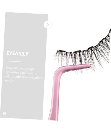 FRCOLOR 2pcs Eyelash Tweezers Set - Professional Stainless Steel Lash Applicators for Eyelash Extensions & Makeup - Ideal Beauty Tool for Women - Buy Online on GoSupps.com
