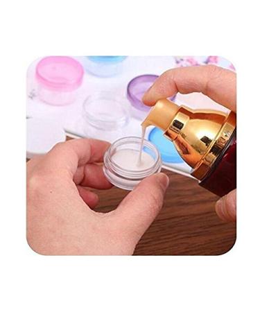 Buy 50 Plastic Cosmetic Sample Containers (3g) - Small Transparent Round Jars for Face Cream Lip Balm and Lotion - Perfect for Travel & Storage - Buy Online on GoSupps.com