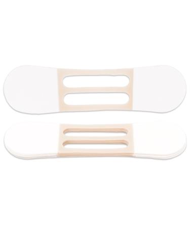 10pcs Bandes Lifting Cou Bandes Adh sives pour Cou Tr s lastiques Respirantes Imperm ables pour Double Menton et Peau Affaiss e R duction Rides et Raffermissement(Blanc Cass )