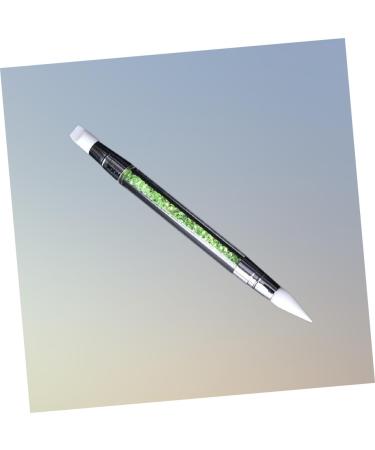 Nail Silicone Head Nail Pen Nail Art Carving Nail Tool Embossing Pen Double Head medium Green - Buy Online on GoSupps.com