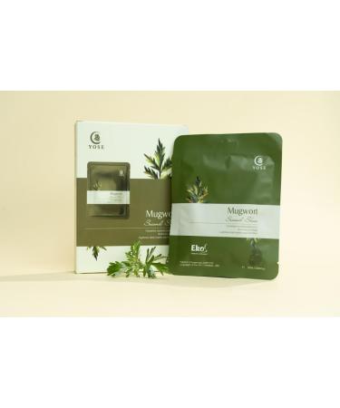 Yose Mugwort Mask Sheet - 5 Packs for Gentle Skin Healing Balancing & Anti-Aging with Mugwort Extract | Shop Now - Buy Online on GoSupps.com