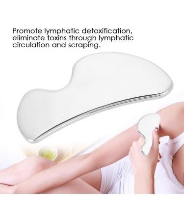 Verdant Touch Stainless Steel Gua Sha Plate Face & Body Pain Relief Massage Tool for Glowing Skin - Buy Online on GoSupps.com