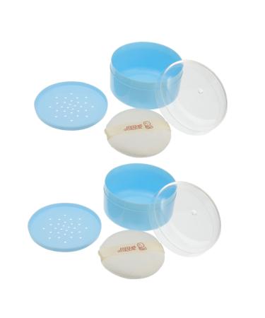 NOLITOY 2 Pi ces Bo te Houppette pour Gar on Fille tui Houppette pour Soins de Peau