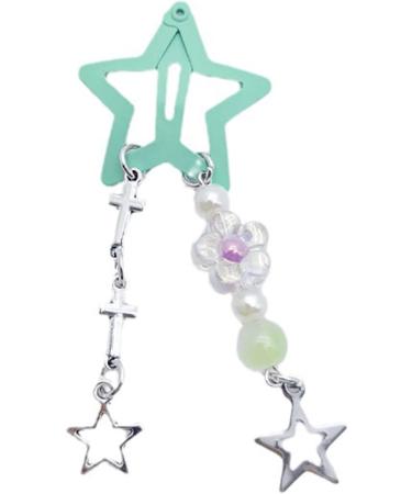 Color Five-pointed Star Hair Clip Sweet Cool Filigree Metal Bang Hairpins Simple Fashion Children Girls Hair Headdress Star Hair Clip - Buy Online on GoSupps.com