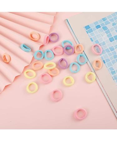 100 Pieces Small Elastic Hair Ties for Kids - Colorful Mini Hairbands for Girls & Babies - Buy Online on GoSupps.com
