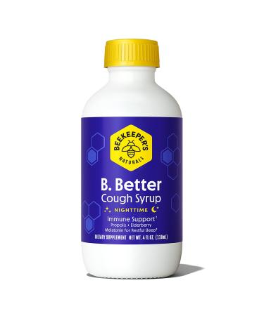 Beekeeper's Naturals B. Better Cough Syrup Nighttime 4 fl oz (118 ml)