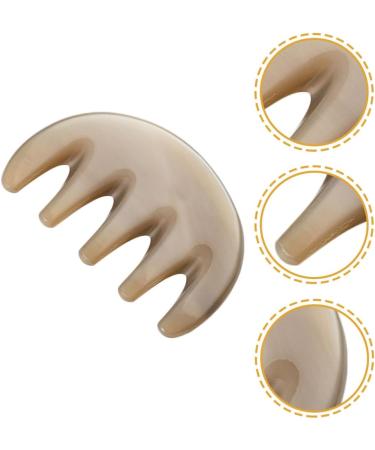 Magiclulu Five Tooth Head Massage Comb - Manual Scalp & Body Acupuncture Massage Tool | Gua Sha Stone Brush | International Shipping Available - Buy Online on GoSupps.com
