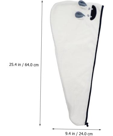 NUSITOU 1pc Coral Fleece Dry Hair Hat Drying Cap for Long Hair Portable Towel Curly Hair Towel Hair Towel Microfiber Drying Cap Hair Dry Turban Water Women's White Quick Dry Hair Cap White 64x24x0.8cm - Buy Online on GoSupps.com