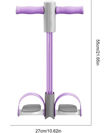 Puller Resistance Rope - 6-Tube Elastic Pull Rope for Fitness Yoga & Strength Training - Abdomen & Arm Workout Equipment - Purple - Buy Online on GoSupps.com