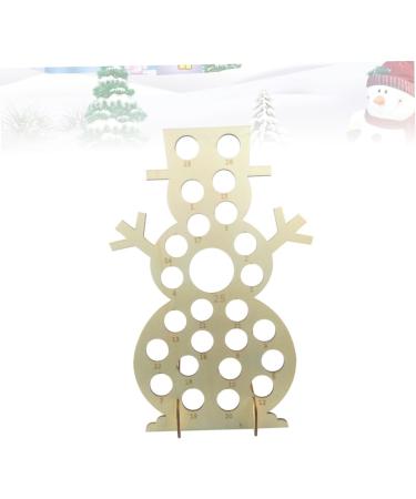 RORPOIR DIY Advent Calendar 1pc Wood Santa Crafts Unfinished Wood Ornament Xmas Chocolate Rack Calendar Christmas Decorate As Shown 27X12X40CM - Buy Online on GoSupps.com