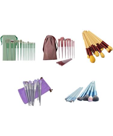 Dajidafu Stand Out Vibrant And Stylish Beauty Brush Set Makeup Lovers Plastic Portable Makeup Brush Set Powder Blusher Brush Cheese yellow - Buy Online on GoSupps.com