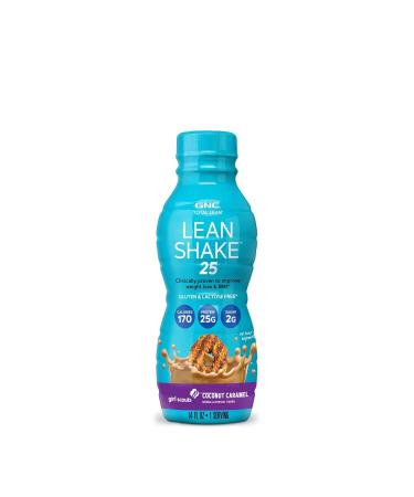 GNC Total Lean Shake 25 To Go Bottles | Low-Carb Protein Shake for Weight Loss | Girl Scouts Coconut Caramel Flavor | 12 Pack - Buy Online on GoSupps.com