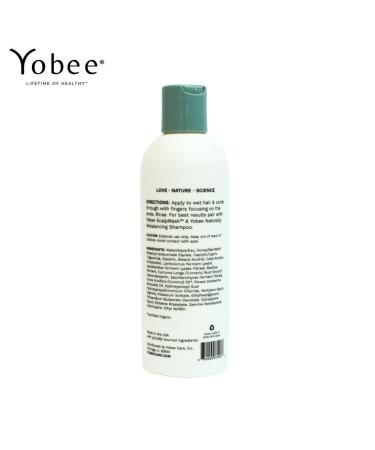 Yobee Naturally Nourishing Hair Conditioner - Dandruff & Itchy Scalp Relief for Adults & Kids - Hydrating with Probiotics Honey Turmeric & Oils - 8 Fl Oz - Buy Online on GoSupps.com