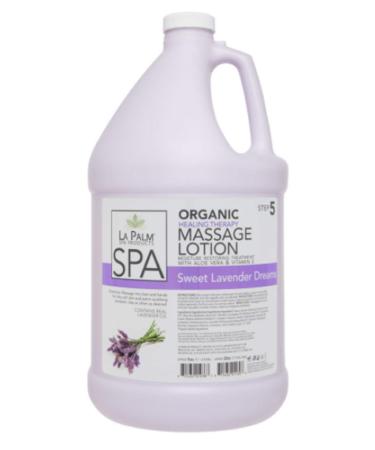 La Palm Lavender Warm Sensation Healing Therapy Massage Lotion with Aloe Vera and Avocado Oil 1 Gal. by La Palm