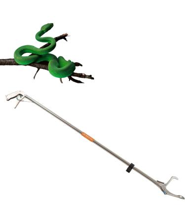 TOPINCN Foldable Self-Lock Stainless Steel Snake Tong - Reptile Grabber & Handling Tool - Buy Online on GoSupps.com