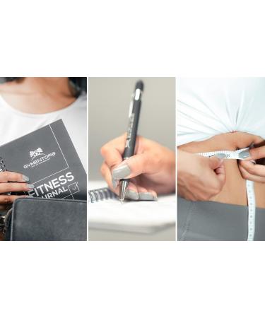 GYMENTORS Fitness Journal A5  120GSM Paper Workout Journal with Hardcover & Quality Spiral Binding- 120 Days Workout Log for Tracking Progress & Nutrients Preferences- Including Measuring Tape & Pen - Buy Online on GoSupps.com