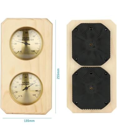 Shop Tlily 2-in-1 Sauna Thermometer & Hygrometer - Perfect for Hotels & Saunas | Easy-to-Use Wood Design - Buy Online on GoSupps.com