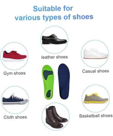 FRCOLOR Orthotic Arch Support Insoles for Flatfoot - Comfort Shoe Pads XL - 1 Pair - Buy Online on GoSupps.com