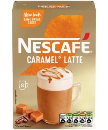Nescafe Coffee Instant coffee Sachets 8mug | FabFinds Mug (Caramel Latte 2 Pack) - Buy Online on GoSupps.com