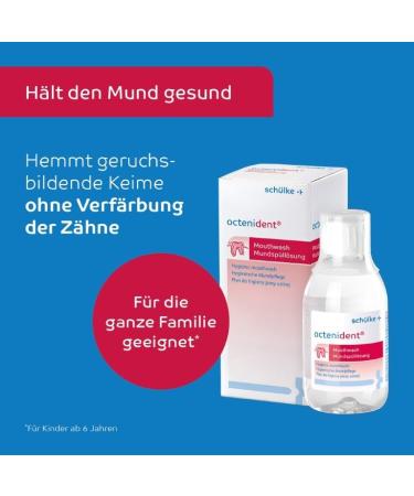 Octenident Mouthwash Solution - Hygienic Oral Care for Families | 250 ml | International Shipping Available - Buy Online on GoSupps.com