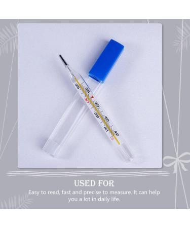 Healeved 2Pcs Glass Oral and Axillary Thermometer Set - Fast and Accurate Reading 94-108 F - Armpit Temperature Monitor - Buy Online on GoSupps.com