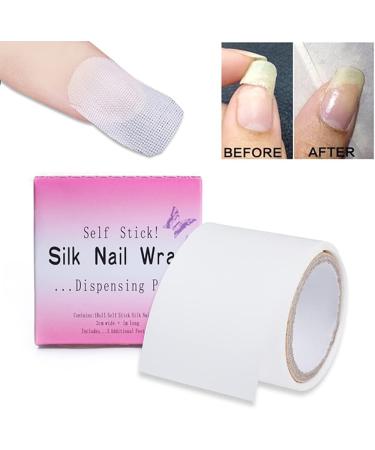 Silk Nail Wrap 1m Nail Protector Self Adhesive Fiberglass Nail Repair Reinforce Nail Protector for UV Gel Acrylic Nails 1 Roll - Buy Online on GoSupps.com