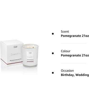 Luxury Scented Candle Gift for Women | 65 Hours Burn Time | Pomegranate | The Copenhagen Company - Buy Online on GoSupps.com