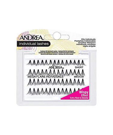 Andrea False Eyelashes Mega Flare Individuals Knot Free Mega Flare Combo Pack
