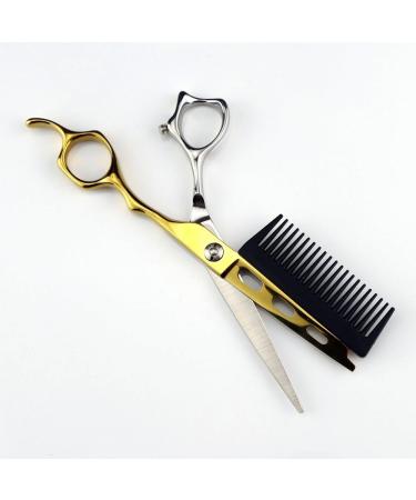 Hair Cutting Scissors 6 Inch Professional JP440c Steel Gold 2 in 1 Hair Scissors with Comb Haircut Barber Hair Cutting Shears Hairdressing Scissors - Buy Online on GoSupps.com