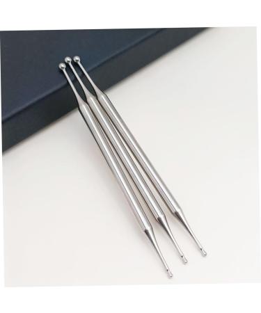 Minkissy Ear Cleaner & Hand Massager - Stainless Steel Acupuncture Tool & Massage Stick (2-Pack) - Practical Face & Body Massage Device Silver - Buy Online on GoSupps.com