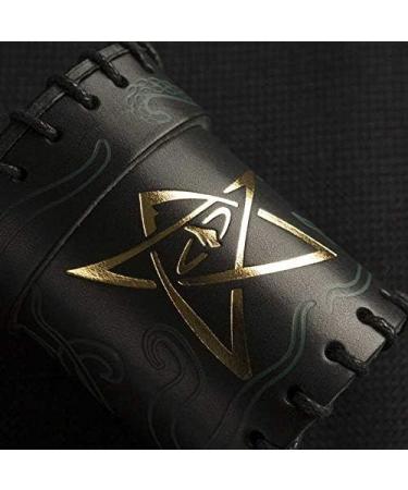 Q-Workshop Call of Cthulhu Black & Green-Golden Leather Dice Cup - Premium Quality Gaming Accessory - Buy Online on GoSupps.com