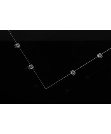 LANDEN Low-Profile Clear Acrylic Aquarium Glass Cover Clips Holder for 4mm Glass Lid - 12pcs/Pack Minimalist Compatible with Rimless Tanks of All Thicknesses Cover Clips 12pcs/pack - Buy Online on GoSupps.com