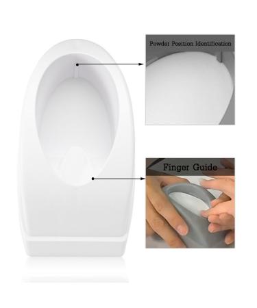 French Nail Dip Container & Smile Line Maker - Nail Tips Mold Guides for Perfect Manicure (White) | International Shipping Available - Buy Online on GoSupps.com