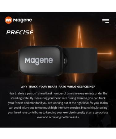 Magene H64 Heart Rate Monitor with Chest Strap - ANT+/Bluetooth Sensor for Bike Computers & iOS/Android Apps - Buy Online on GoSupps.com
