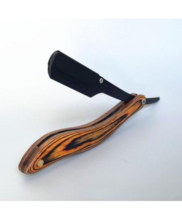 NOLITOY Stainless Steel Folding Razor - Vintage Wooden Barber Shaving & Haircut Supplies for Men - Buy Online on GoSupps.com