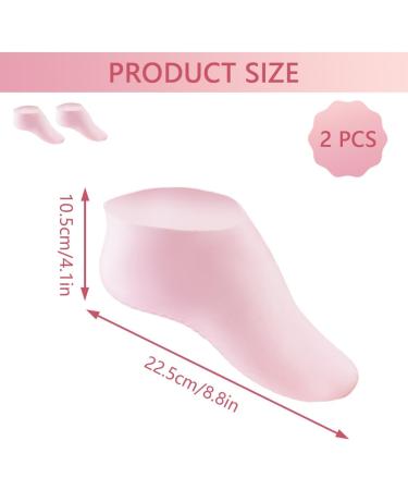 LNQ LUNIQI 1 Pair Silicone Socks Feet Moisturising Socks Callus Socks Anti Cracked Feet Gel Socks Moisturising for Callus Removal Spa Foot Care Foot Mask Pink - Buy Online on GoSupps.com