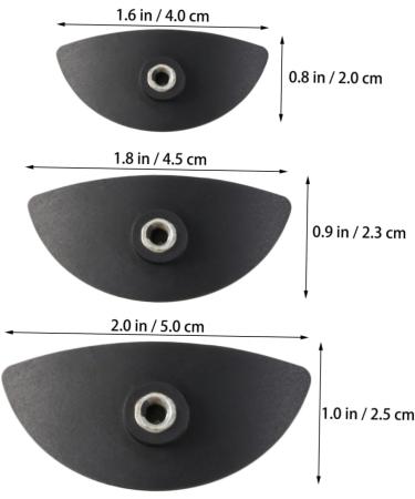 NOLITOY 12 Pcs Eyeshadow Eye Shadow Applicator Silicon Eye Shadow Stamp Eye Shadow Seal Tool The Lazy Crease 5*2.5cmx2pcs Blackx2pcs - Buy Online on GoSupps.com