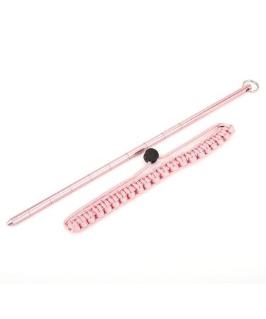 Diving Stick, 34cm Aluminum Alloy Noise Maker Rod Pointer with Adjustable Wrist Lanyard Accessories Pink