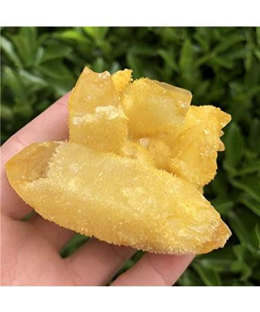 Yellow Phantom Quartz Crystal Cluster Specimen - JZIGTDEM (Color : 166g)