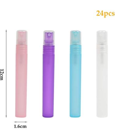 JAOMON 24pcs 10ml Frosted Plastic Spray Bottles - Travel Perfume & Toner Bottles with Pipette Alcohol Spray Bottle Ideal for International Shipping - Buy Online on GoSupps.com