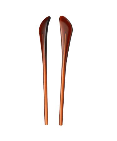Patikil glasses endpieces 1 pair glasses slipproof ear socks pieces pipe sleeve sleeves soft replacement temple for round metal glasses legs brown-4