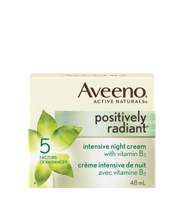 Aveeno Night Cream Positively Radiant Intensive Brightening Face Moisturizer 48 mL Night Cream - B3 Even Tone
