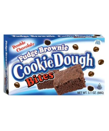 Cookie Dough Bites Fudge Brownie 3.1oz (88g) 1 Box Delicious Tasty And Twisty Treat Gift Hamper For Birthday Christmas Sold By Kidzbuzz